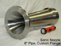 8" Custom Flange Sonic Nozzle